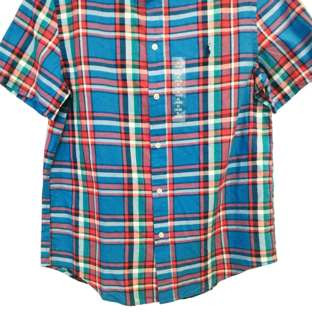 NWT Ralph Lauren Plaid Big Kid's Shirt